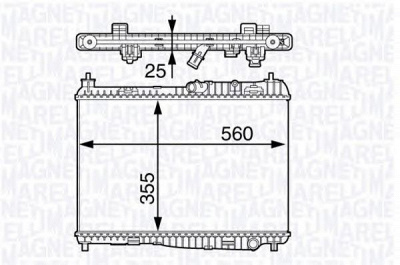 MAGNETI MARELLI 350213142100 -  Радиатор, охлаждение двигателя
